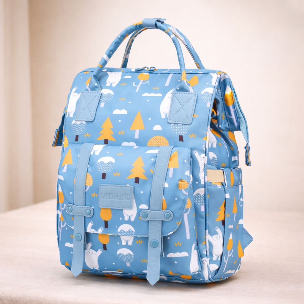 MomNest™ Luxe Baby Essentials Backpack Waterproof Diaper Bag for Modern Mothers